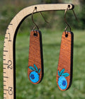 blueberry dangle - sapele light blue